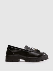 Schuh Black Livvy Tassel Loafers - Image 1 of 4