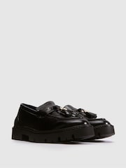 Schuh Black Livvy Tassel Loafers - Image 2 of 4