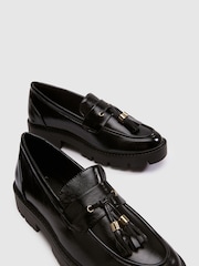 Schuh Black Livvy Tassel Loafers - Image 3 of 4