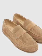 Schuh Natural Racer Suede Loafers - Image 3 of 4
