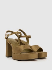 Schuh Green Sabina Heeled Platform Sandal - Image 2 of 4
