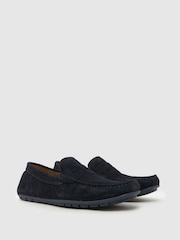 Schuh Blue Rust Suede Driver Shoes - Image 2 of 4