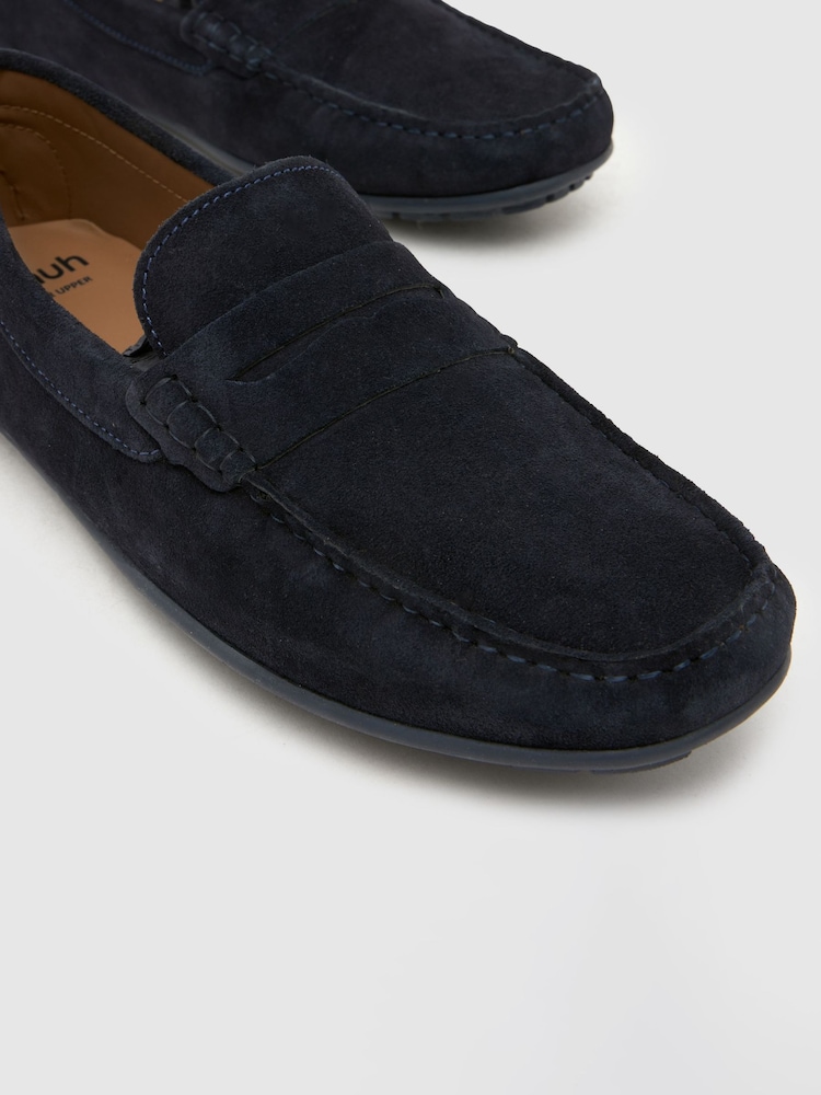Schuh Blue Rust Suede Driver Shoes - Image 4 of 4
