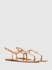 Schuh Sand Brown Tove Shell Sandals - Image 2 of 4