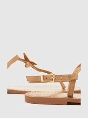 Schuh Sand Brown Tove Shell Sandals - Image 3 of 4