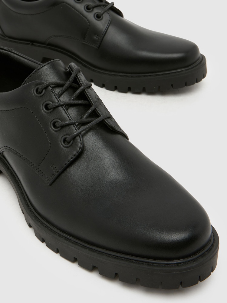 Schuh Black Peri Chunky Lace Up Shoes - Image 4 of 4 Schuh Black Peri Chunky Lace Up Shoes - Image 4 of 4
