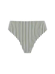 Chelsea Peers Green Crinkle Stripe High Waist Bikini Bottoms - Image 5 of 6