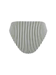 Chelsea Peers Green Crinkle Stripe High Waist Bikini Bottoms - Image 6 of 6