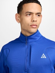 Nike Blue ACG Grid 1/2 Running Zip Top - Image 3 of 3