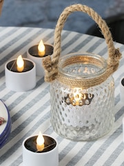 Lights4fun Set of 6 Ivory Solar LED Tealights - Image 1 of 2