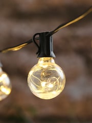 Lights4fun Black Micro LED Solar Powered Festoon Lights 30cm - Image 3 of 4