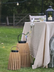 Lights4fun Bamboo Solar Table Lamp - Image 5 of 5