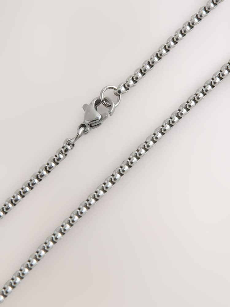 Stainless Steel Pendant Black Necklace - Image 2 of 3