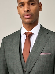 Skopes Green Wesley Tailored Fit Check Suit Jacket - Image 2 of 5