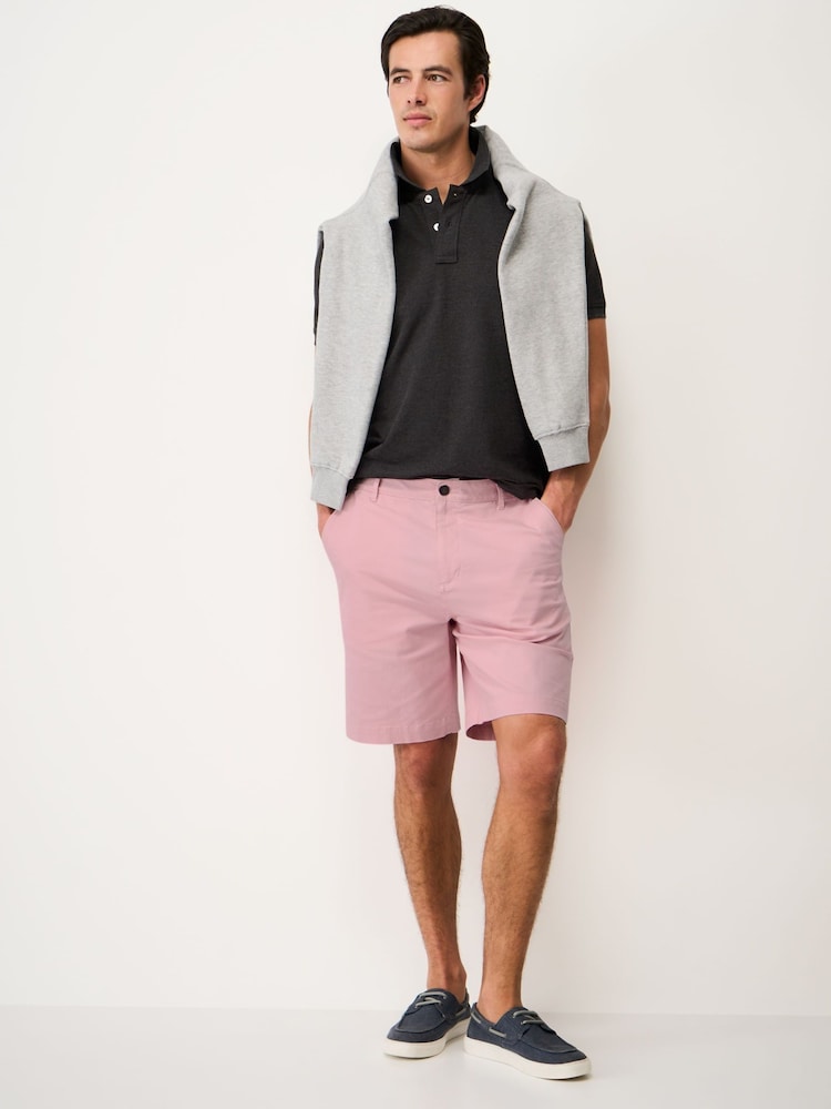 Crew Clothing Pink Bermuda Stretch Chino Shorts - Image 1 of 5 Crew Clothing Pink Bermuda Stretch Chino Shorts - Image 1 of 5