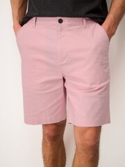 Crew Clothing Pink Bermuda Stretch Chino Shorts - Image 3 of 5