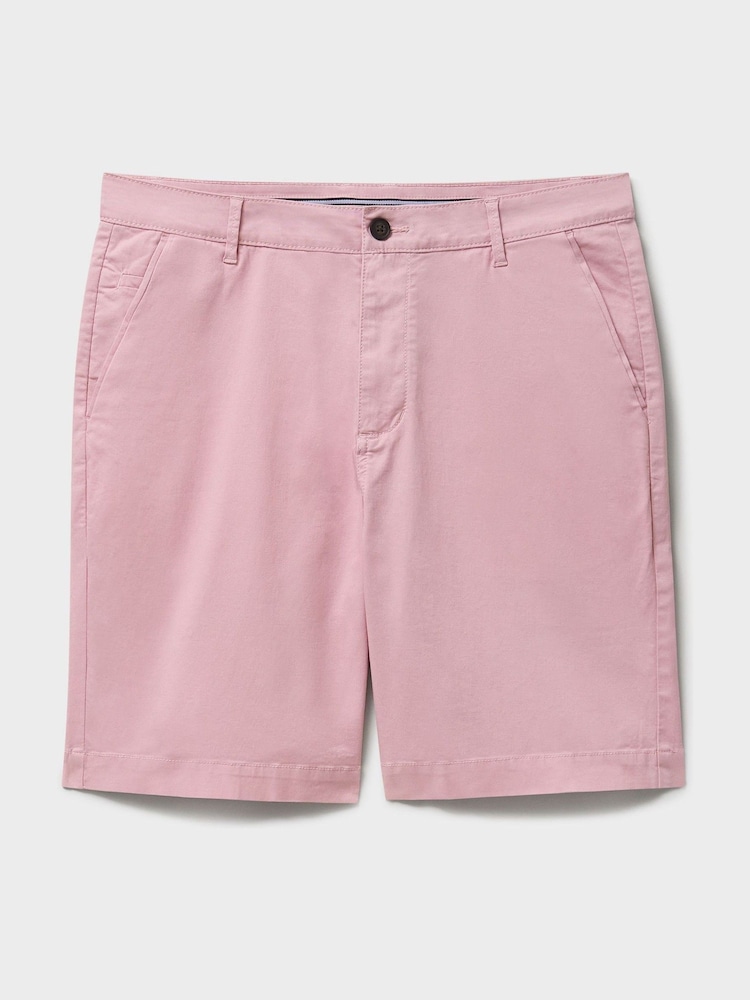Crew Clothing Pink Bermuda Stretch Chino Shorts - Image 5 of 5 Crew Clothing Pink Bermuda Stretch Chino Shorts - Image 5 of 5