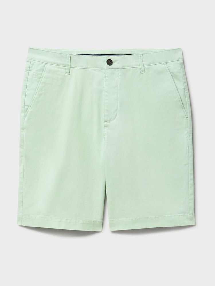 Crew Clothing Green Bermuda Stretch Chino Shorts - Image 5 of 5