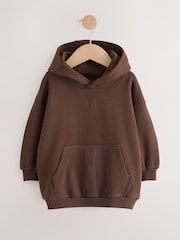 Chocolate Brown Soft Touch Hoodie (3mths-7yrs) - Image 1 of 4