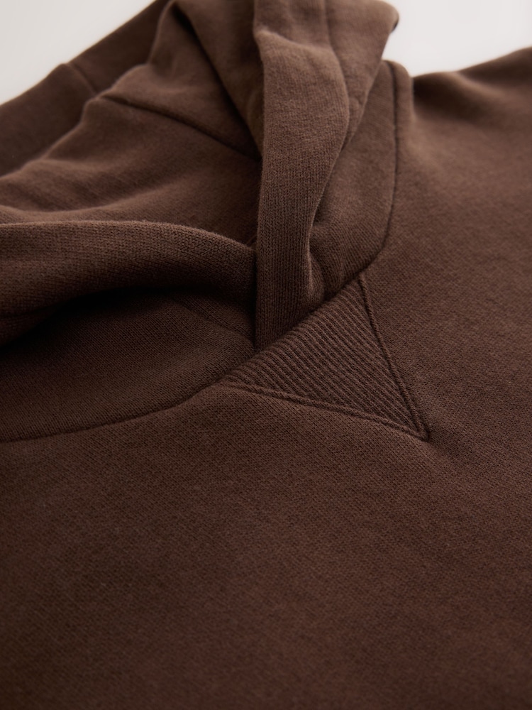 Chocolate Brown Soft Touch Hoodie (3mths-7yrs) - Image 4 of 4 Chocolate Brown Soft Touch Hoodie (3mths-7yrs) - Image 4 of 4