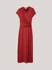 Jigsaw Red Cap Sleeve Drape Dress - Image 5 of 5