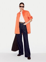 Jigsaw White Supima Cotton Crew Neck T-Shirt - Image 3 of 4