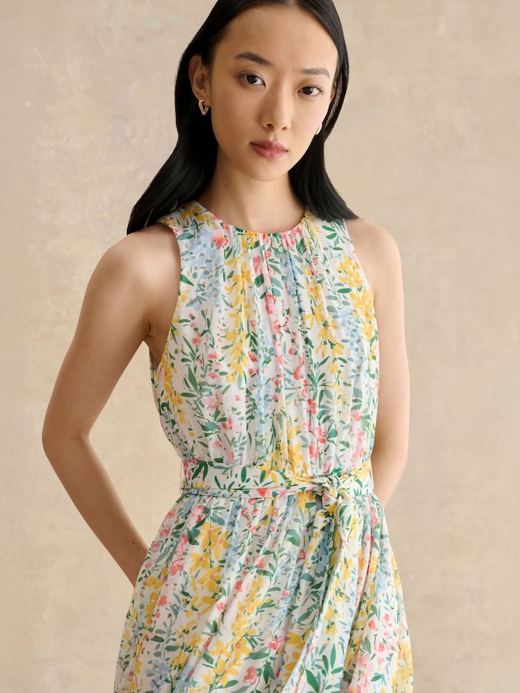 Hobbs White Lillian Dress - Image 2 of 5 Hobbs White Lillian Dress - Image 2 of 5