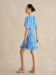 Hobbs Blue Lona Dress - Image 3 of 5