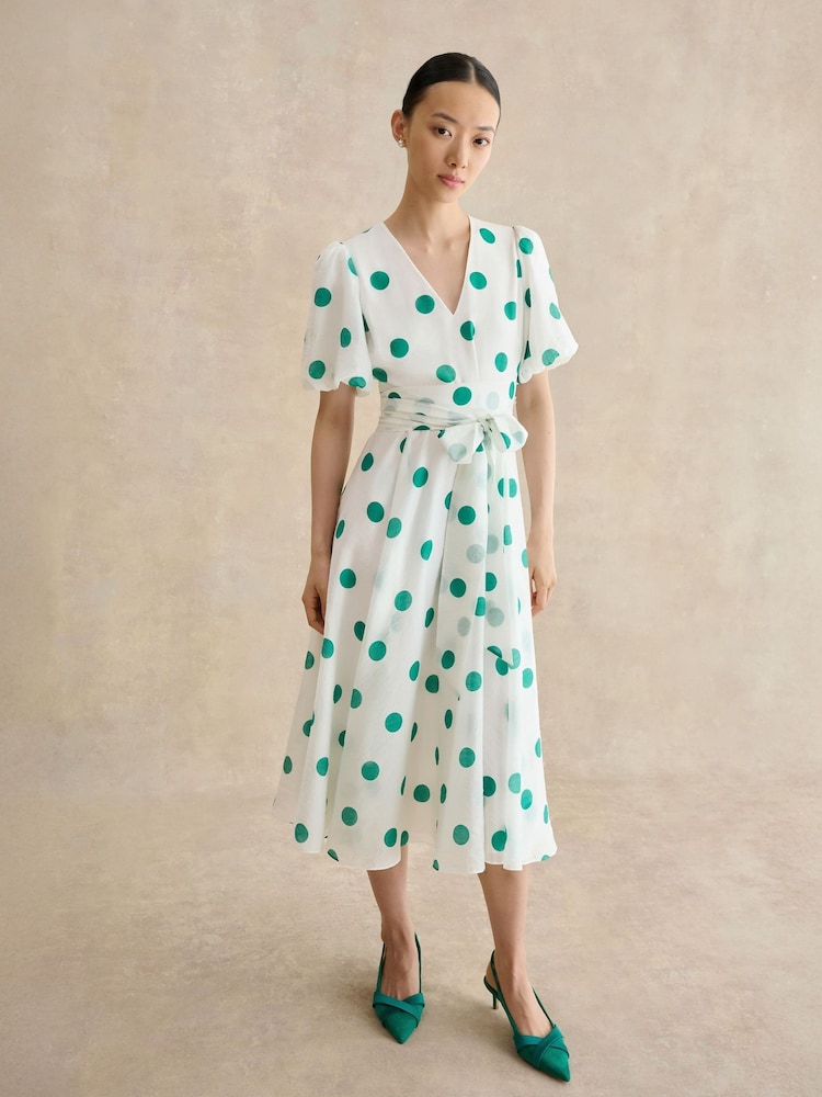 Hobbs White Barrington Dress - Image 1 of 5