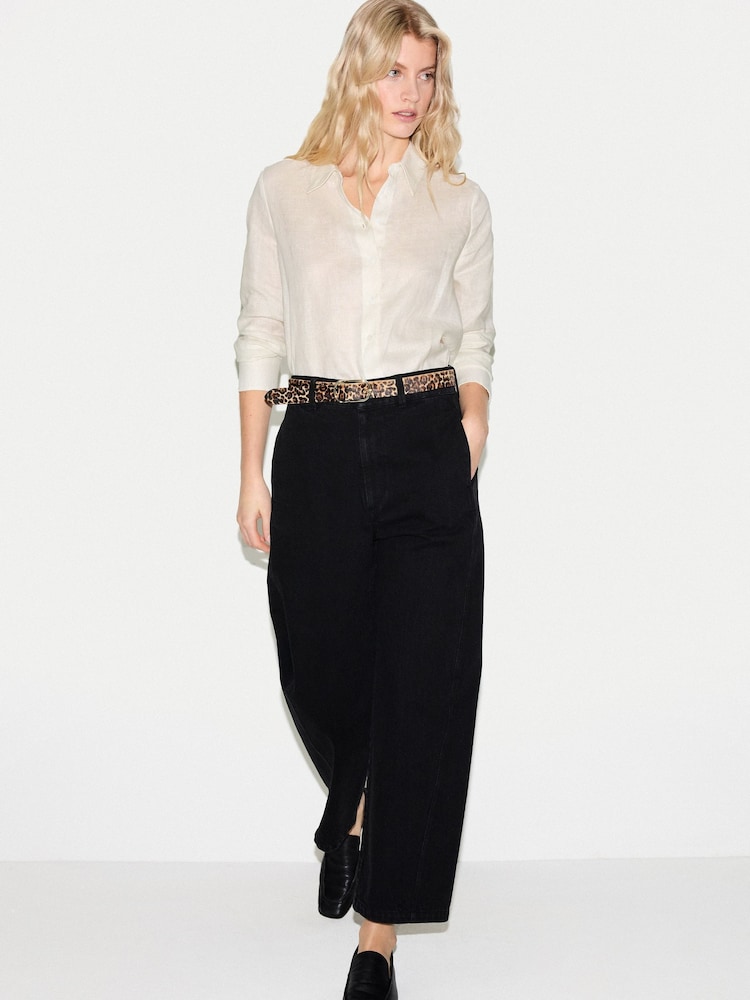 Jigsaw White Classic Linen Shirt - Image 2 of 6