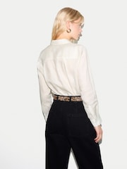 Jigsaw White Classic Linen Shirt - Image 3 of 6