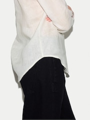 Jigsaw White Classic Linen Shirt - Image 4 of 6