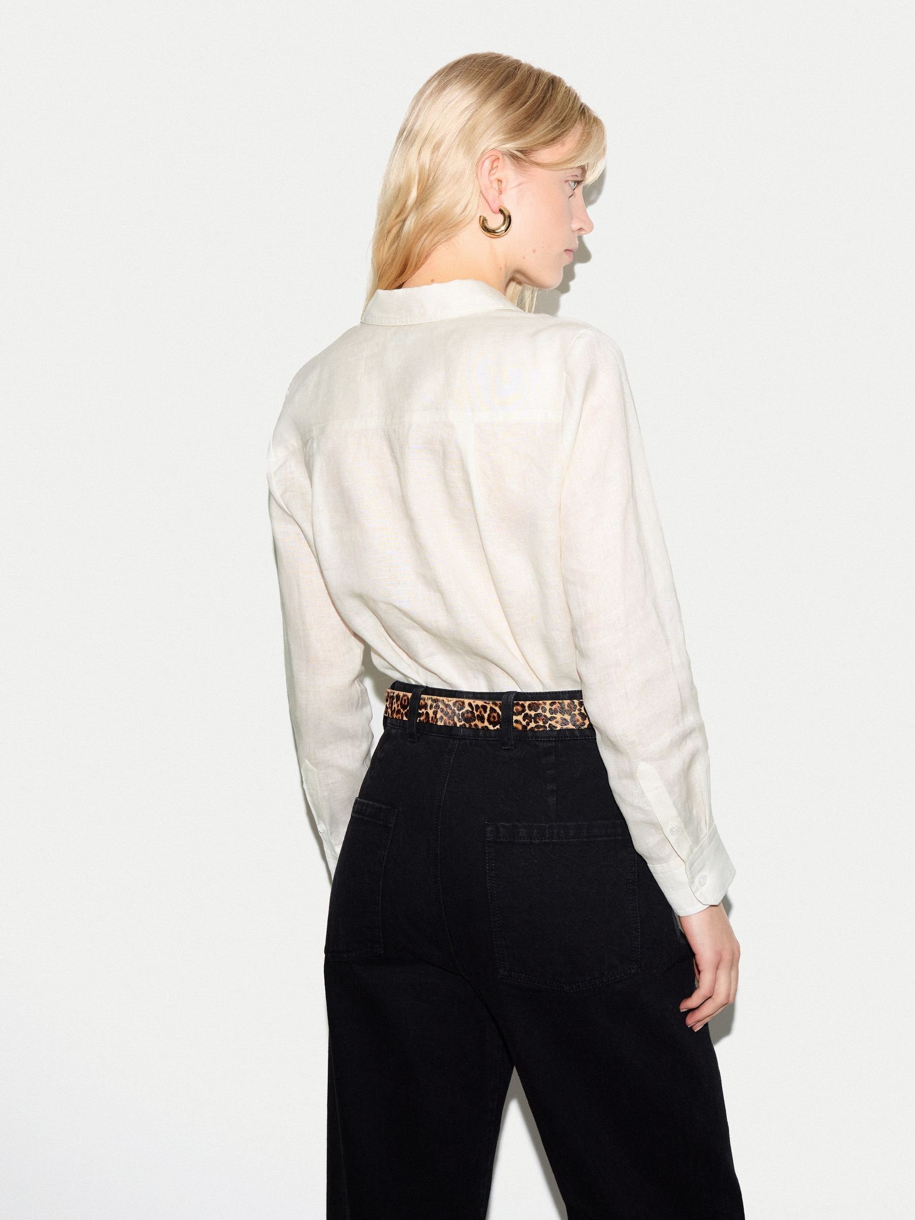 Buy Jigsaw White Classic Linen Shirt from Next USA
