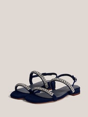 Hobbs Blue Layla Jewelled Sandals - Image 2 of 6