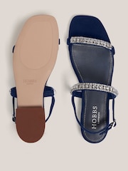 Hobbs Blue Layla Jewelled Sandals - Image 3 of 6
