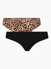 Hunkemoller Black Invisible Thong 2 Pack - Image 2 of 5