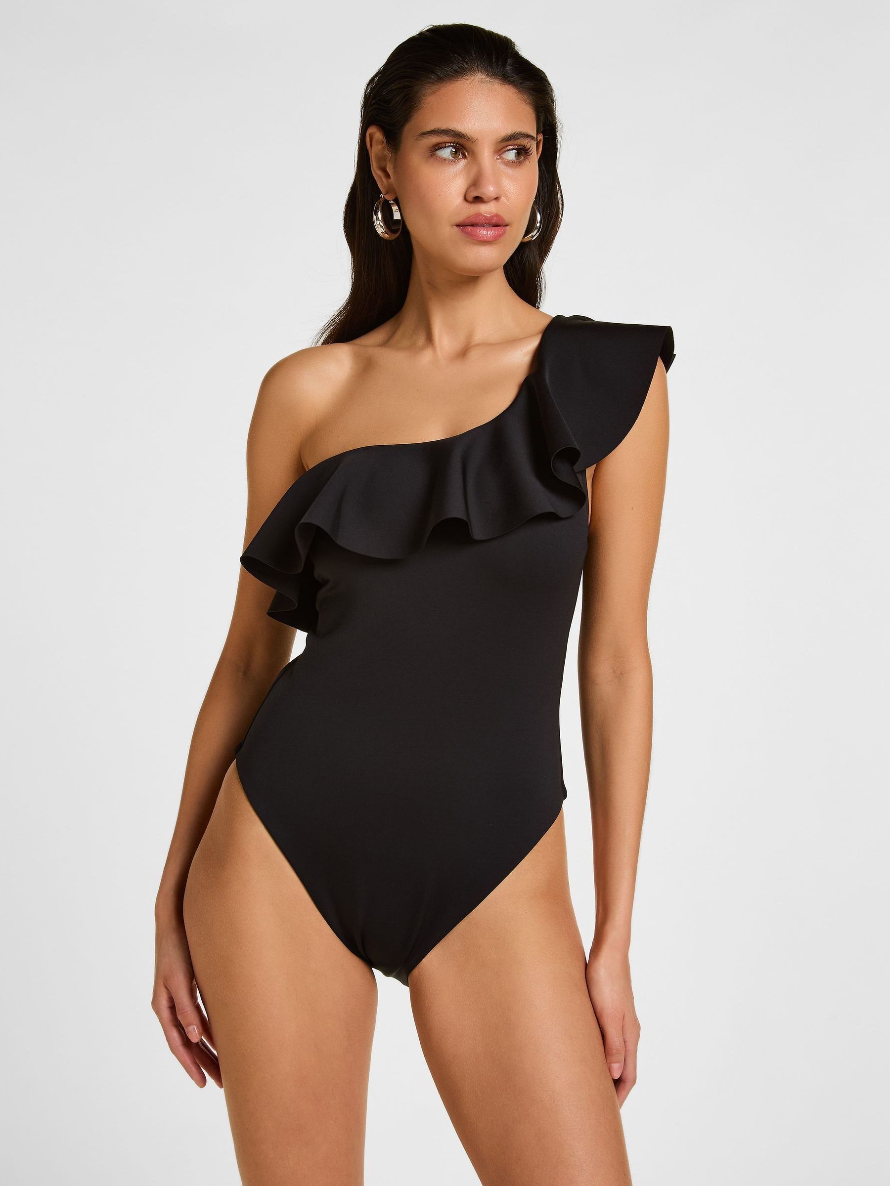 Ameri BUMPY PUFF SHOULDER SWIMWEAR ブラック Buy Hunkemöller Black Malibu Swimsuit from Next USA