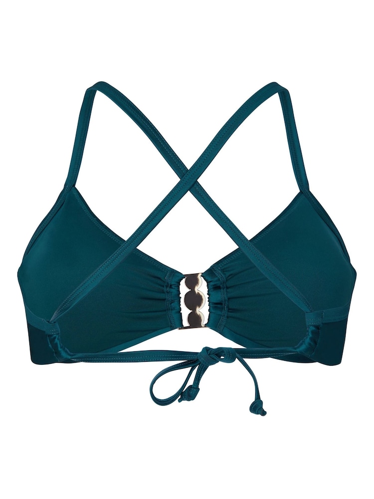 Hunkemöller Green Dominica Bikini Top - Image 8 of 8