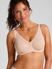 Hunkemoller Brown Nina Non-Padded Underwired Minimizer Bra - Image 1 of 5