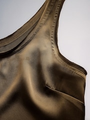 The Set Satin Tank Top and Wide Leg Trousers Co-ord - 12şəkildən 11 şəkil