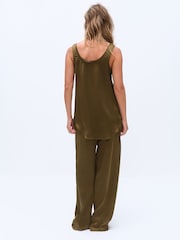 The Set Satin Tank Top and Wide Leg Trousers Co-ord - 12şəkildən 6 şəkil