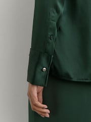 Reiss Ameira Silk-Σατέν Concealed-Placket Πουκάμισα - Εικόνα 4 από 7