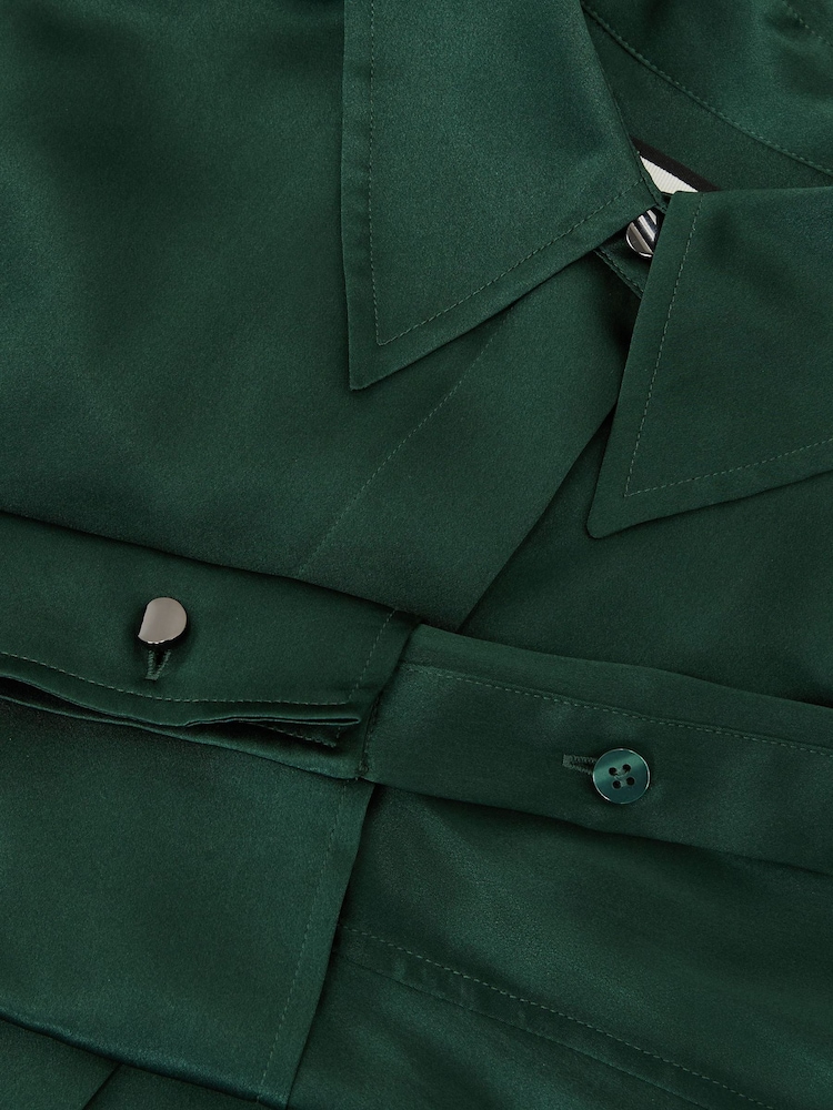 Reiss Ameira Silk-Σατέν Concealed-Placket Πουκάμισα - Εικόνα 7 από 7