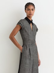 Reiss Bella Collared Wide-Leg Belted Jumpsuit - Larawan 4 ng 6