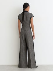 Reiss Bella Collared Wide-Leg Belted Jumpsuit - Larawan 5 ng 6