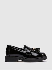 Schuh Black Lucy Tassel Loafers - Image 1 of 4