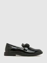 Schuh Black Lake Bow Loafers - Image 1 of 4