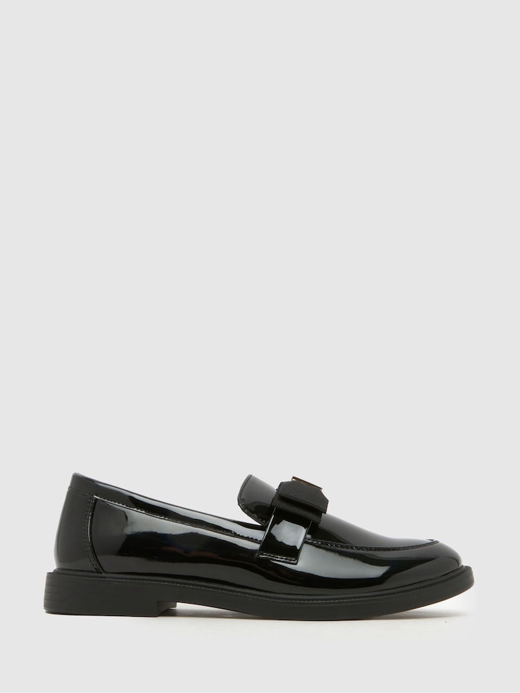 Schuh Black Lake Bow Loafers - Image 1 of 4 Schuh Black Lake Bow Loafers - Image 1 of 4
