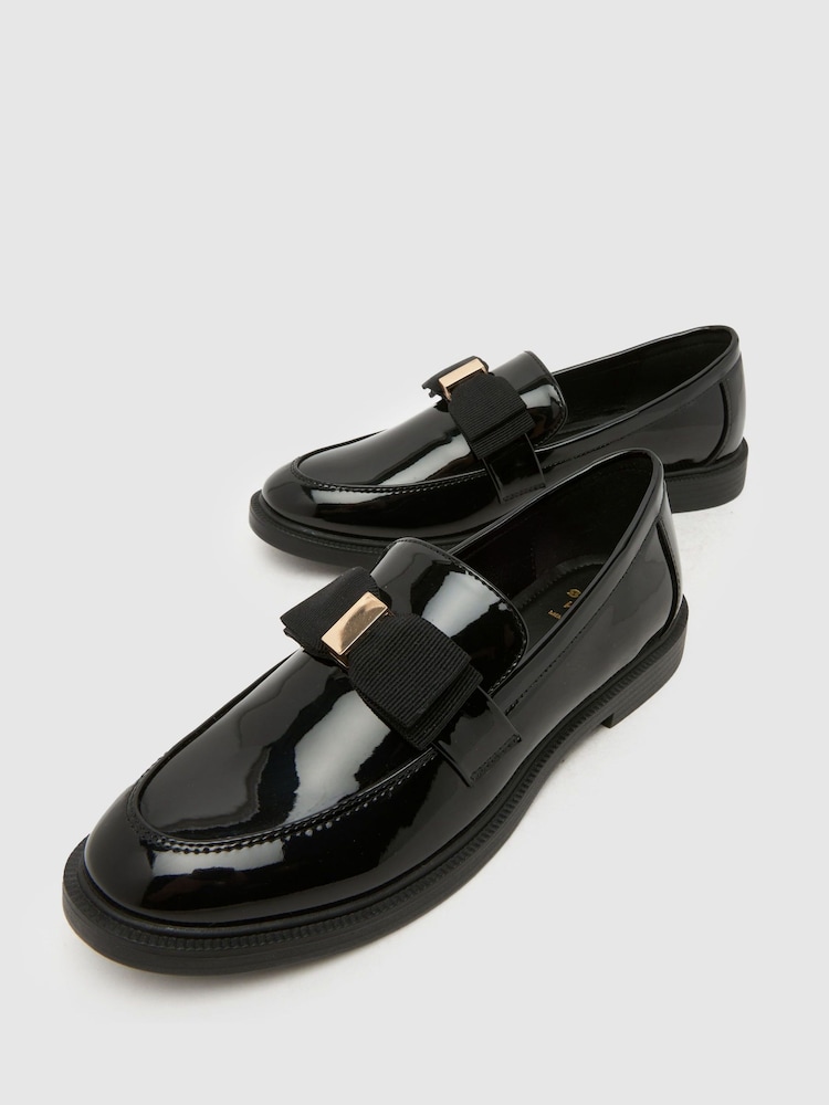 Schuh Black Lake Bow Loafers - Image 4 of 4 Schuh Black Lake Bow Loafers - Image 4 of 4
