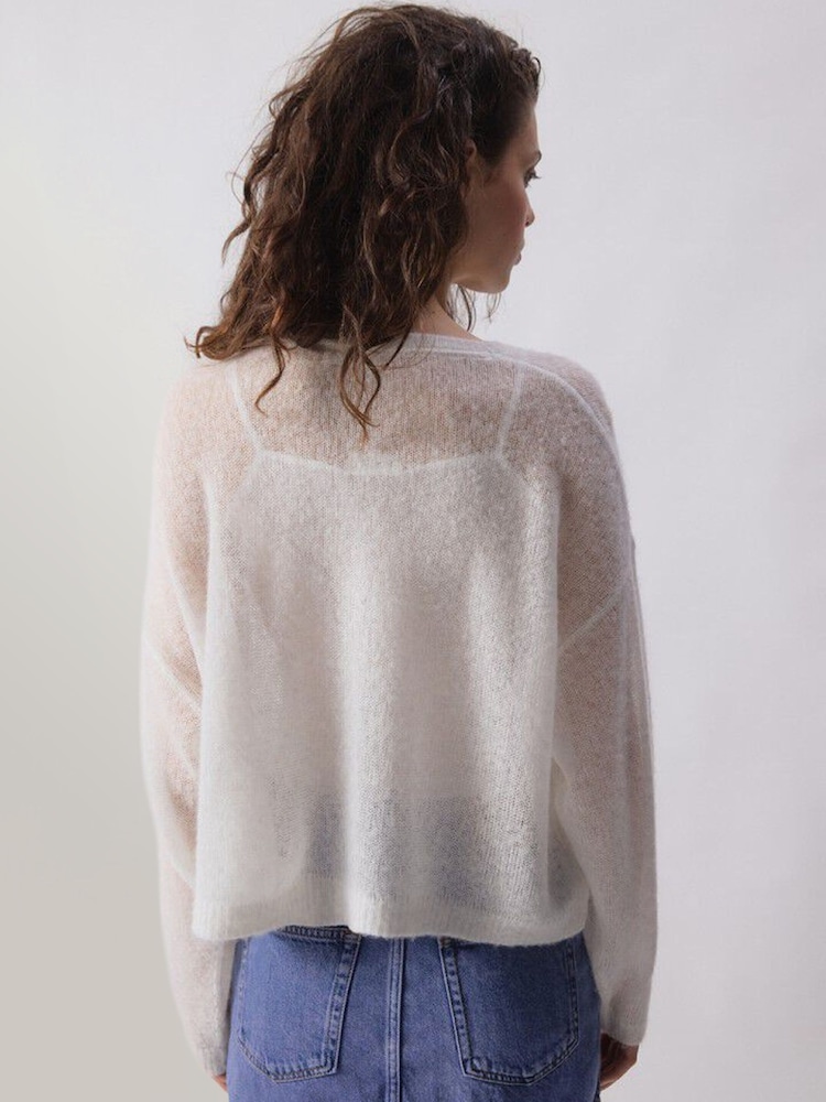 American Vintage Cream Bodyrow Cardigan - Image 2 of 6